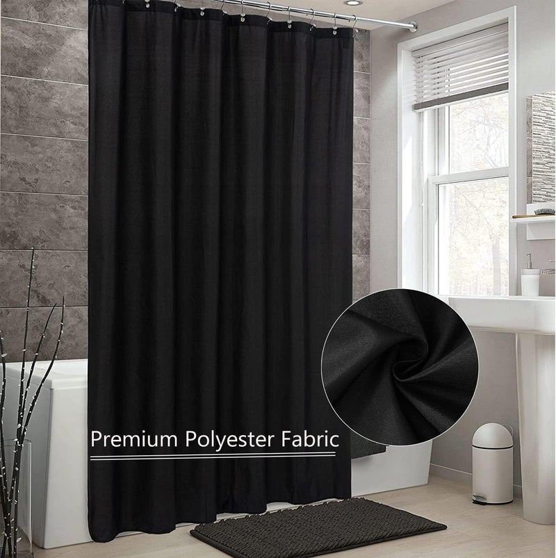 LLSCL 5 Pack Fabric Shower Curtain Liner with Magnets, Shower Curtain with Rustproof Metal Gromments and Waterproof Hotel Quality, 72 x 72 Machine Washable - Image 5